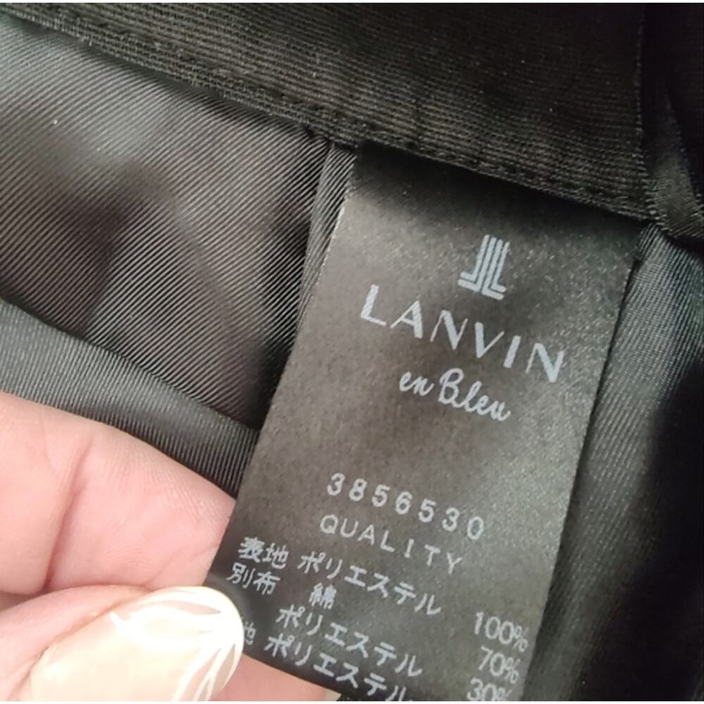 Lanvin en Bleu sheer overlay circle skirt 36 EUC - Picture 5 of 5